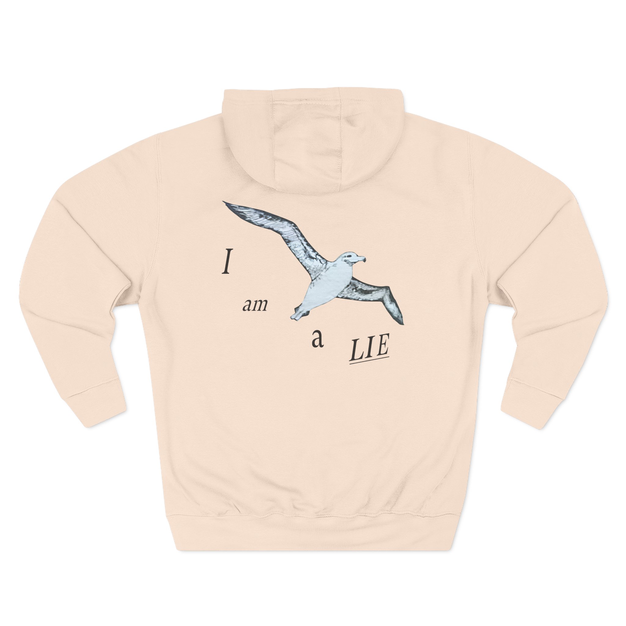 Birds Arent Real I am a Lie Three-Panel Fleece Hoodie