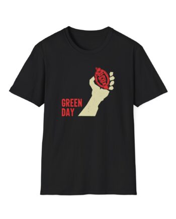 Green Day Dickies Heart Grenade Unisex Softstyle T-Shirt