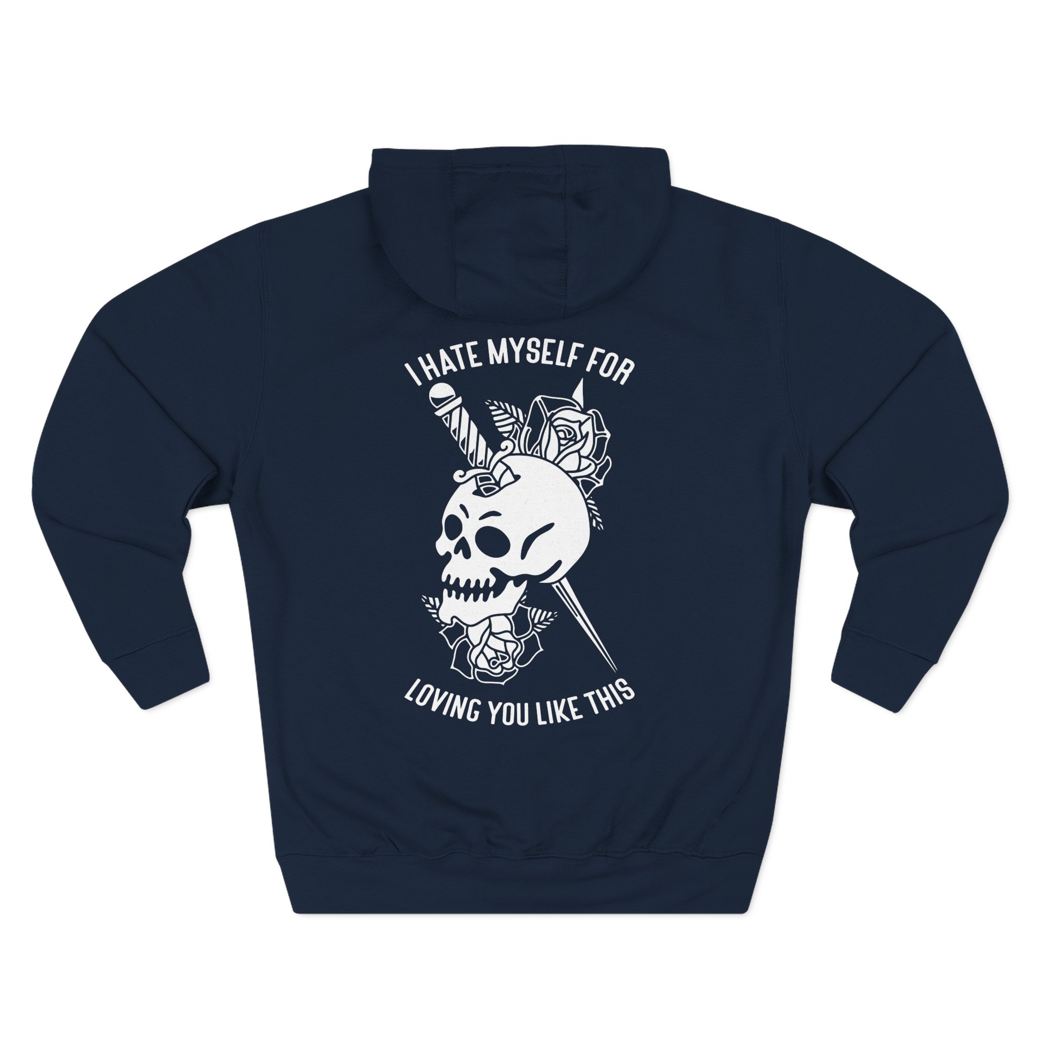 Bayside Dagger Skull Three-Panel Fleece Hoodie