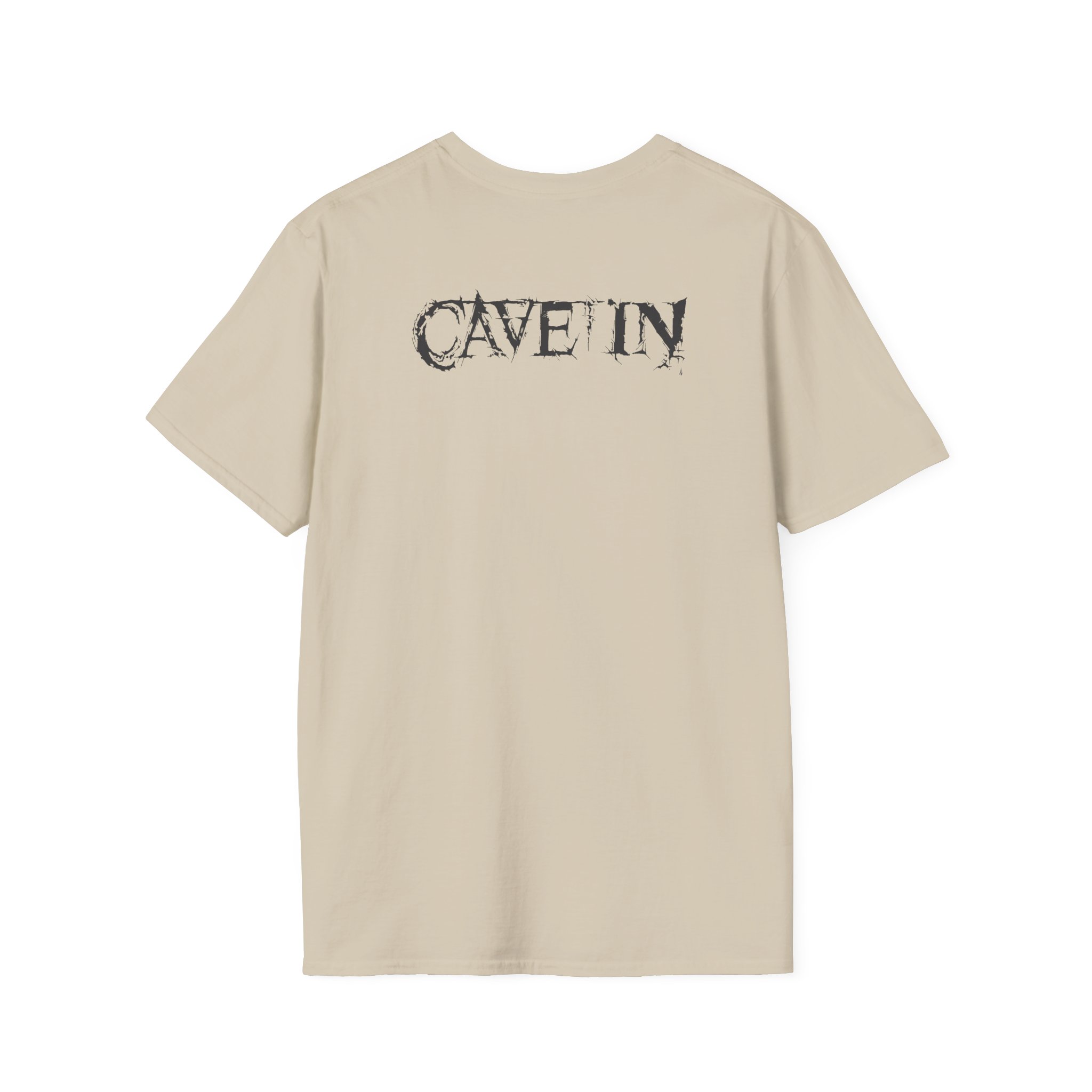 Cave in Satellite: Blackened Unisex Softstyle T-Shirt