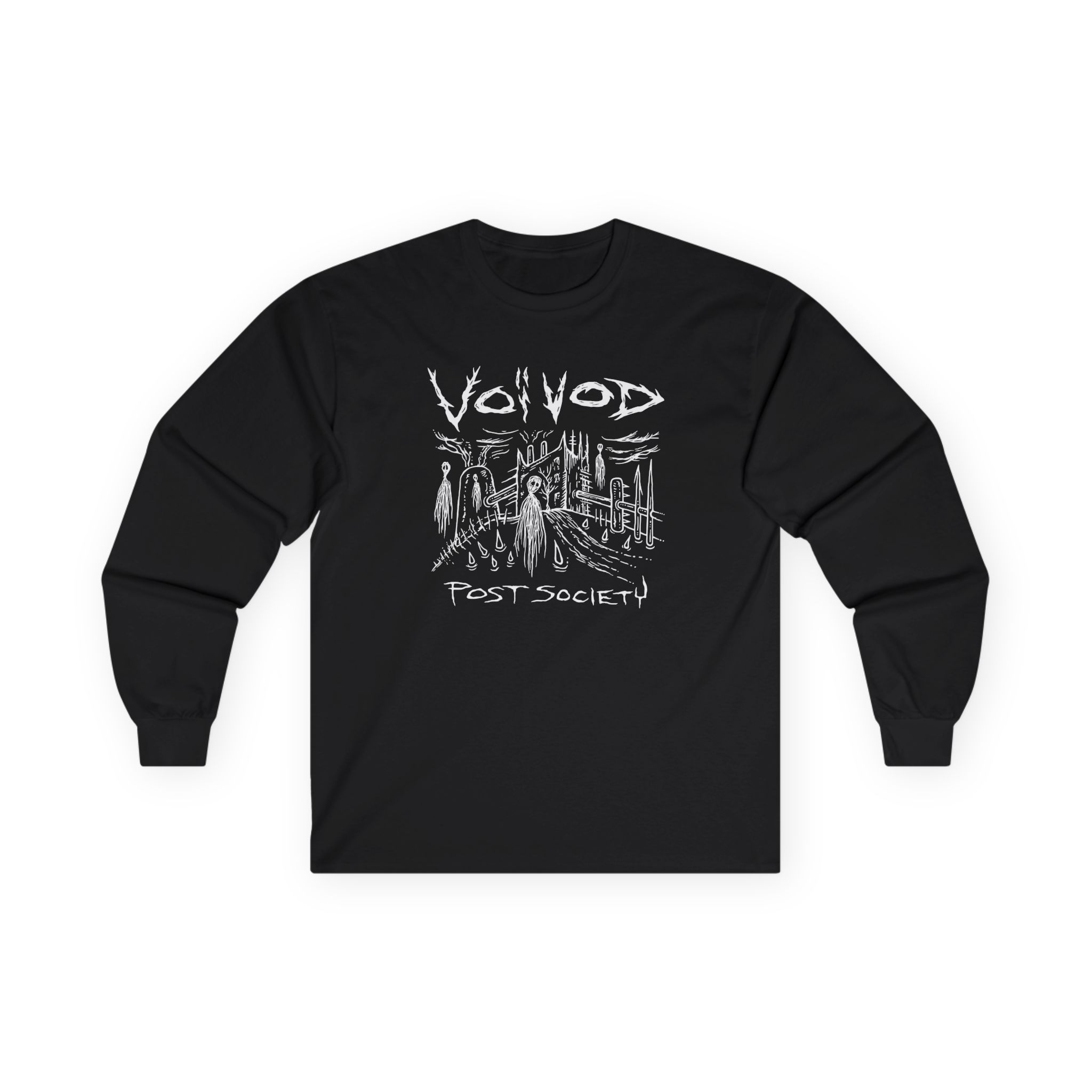 Voivod Post Society V1 Unisex Ultra Cotton Long Sleeve Tee