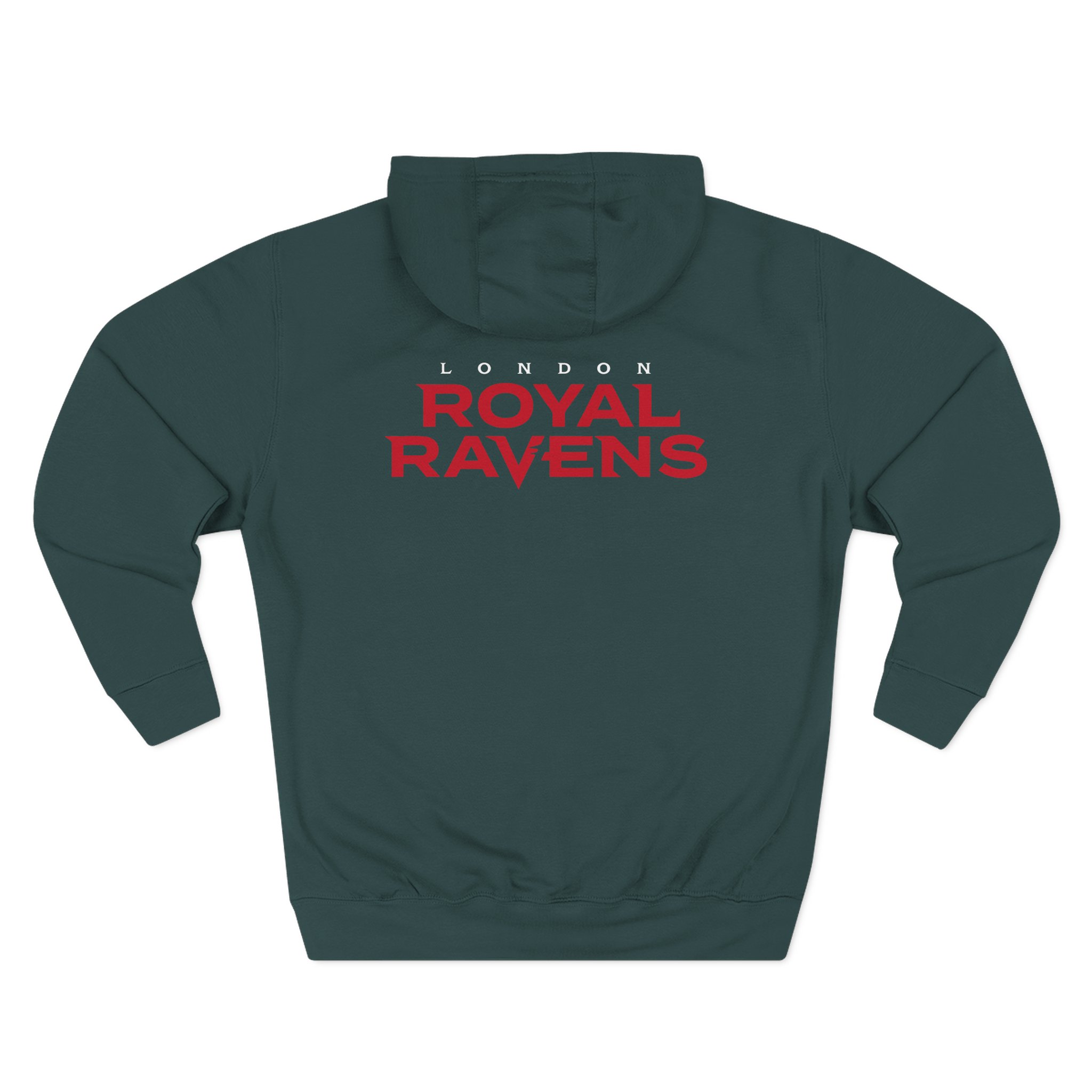 Carolina Royal Ravens Three-Panel Fleece Hoodie
