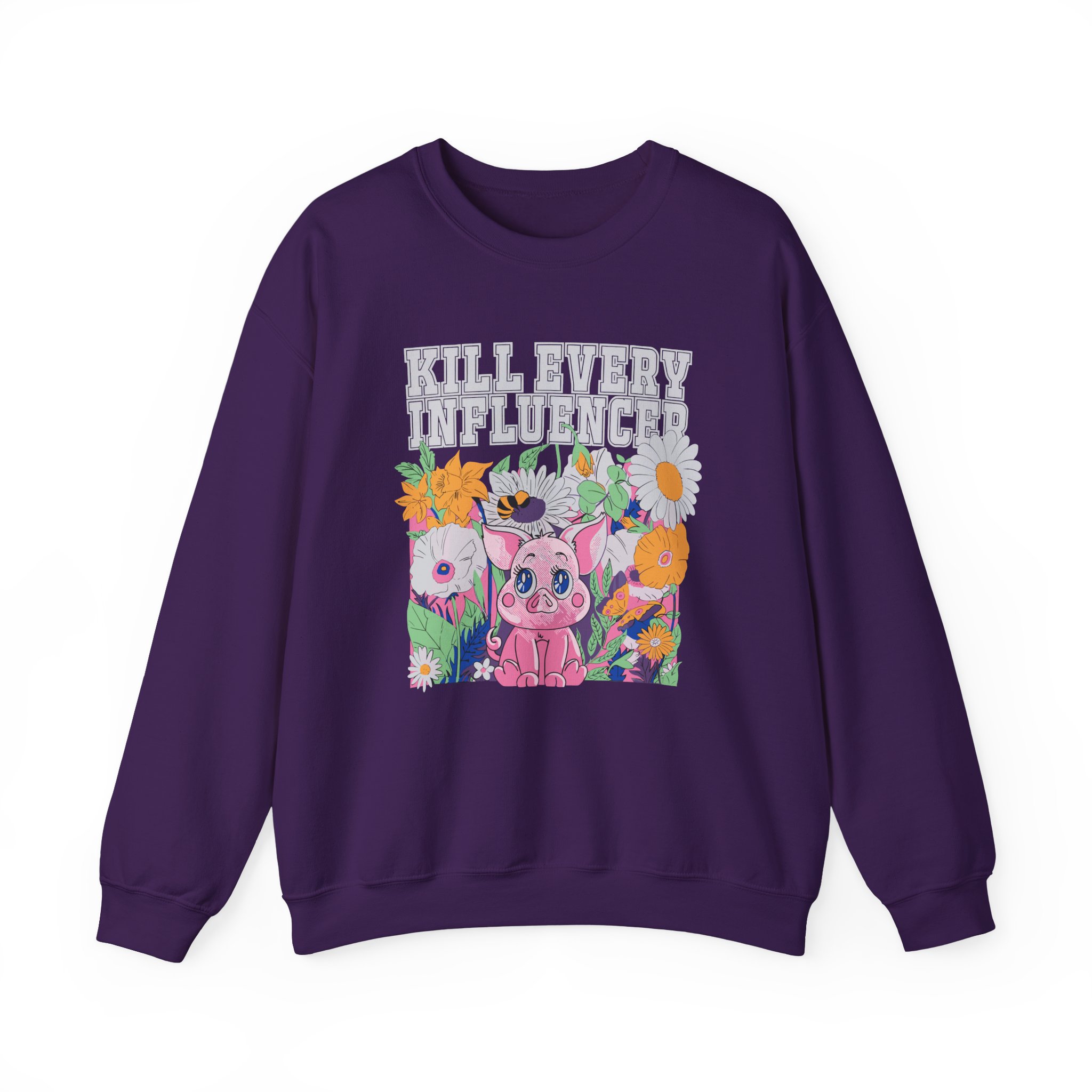 Meatcanyon Kill Every Iuencers Unisex Heavy Blendâ„¢ Crewneck Sweatshirt