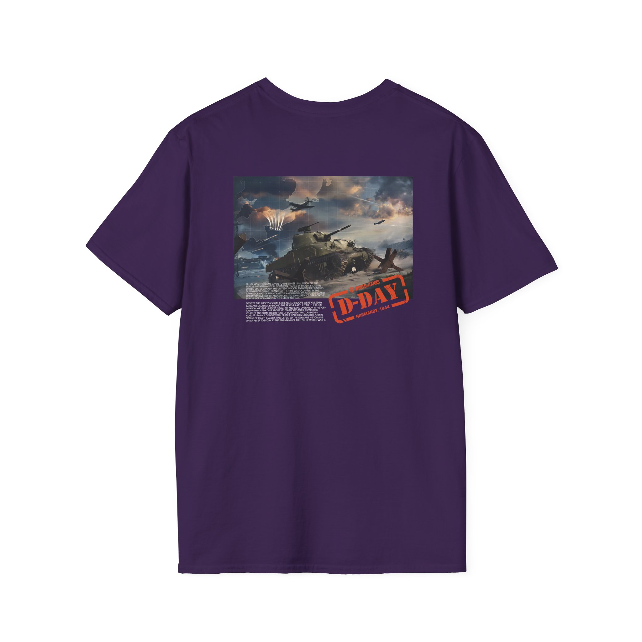 World of Tank Wot D-day Unisex Softstyle T-Shirt
