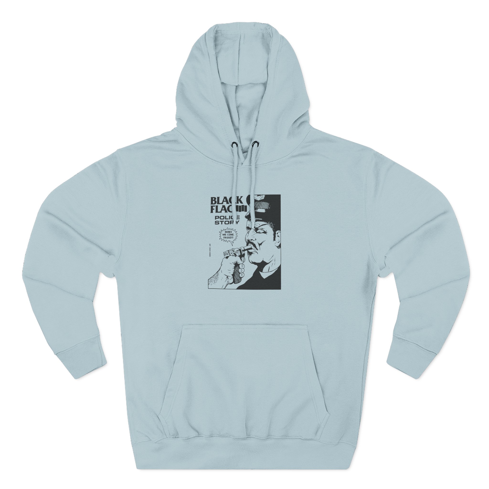 Black Flag Police Story Three-Panel Fleece Hoodie