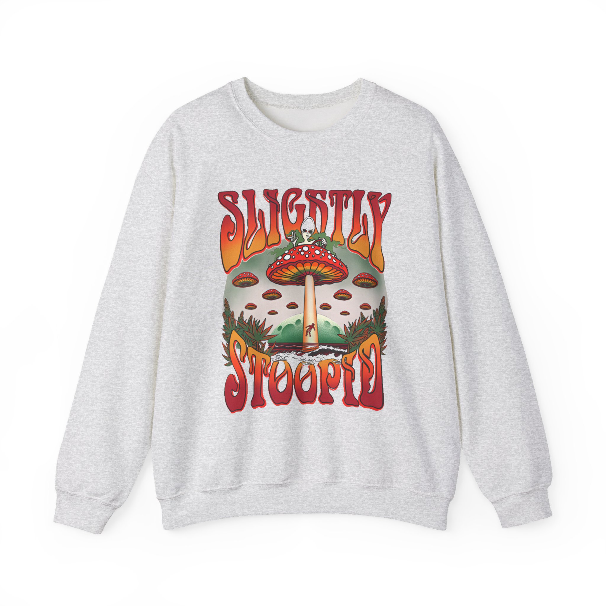 Slightly Stoopid Mushroom Ufo Unisex Heavy Blendâ„¢ Crewneck Sweatshirt