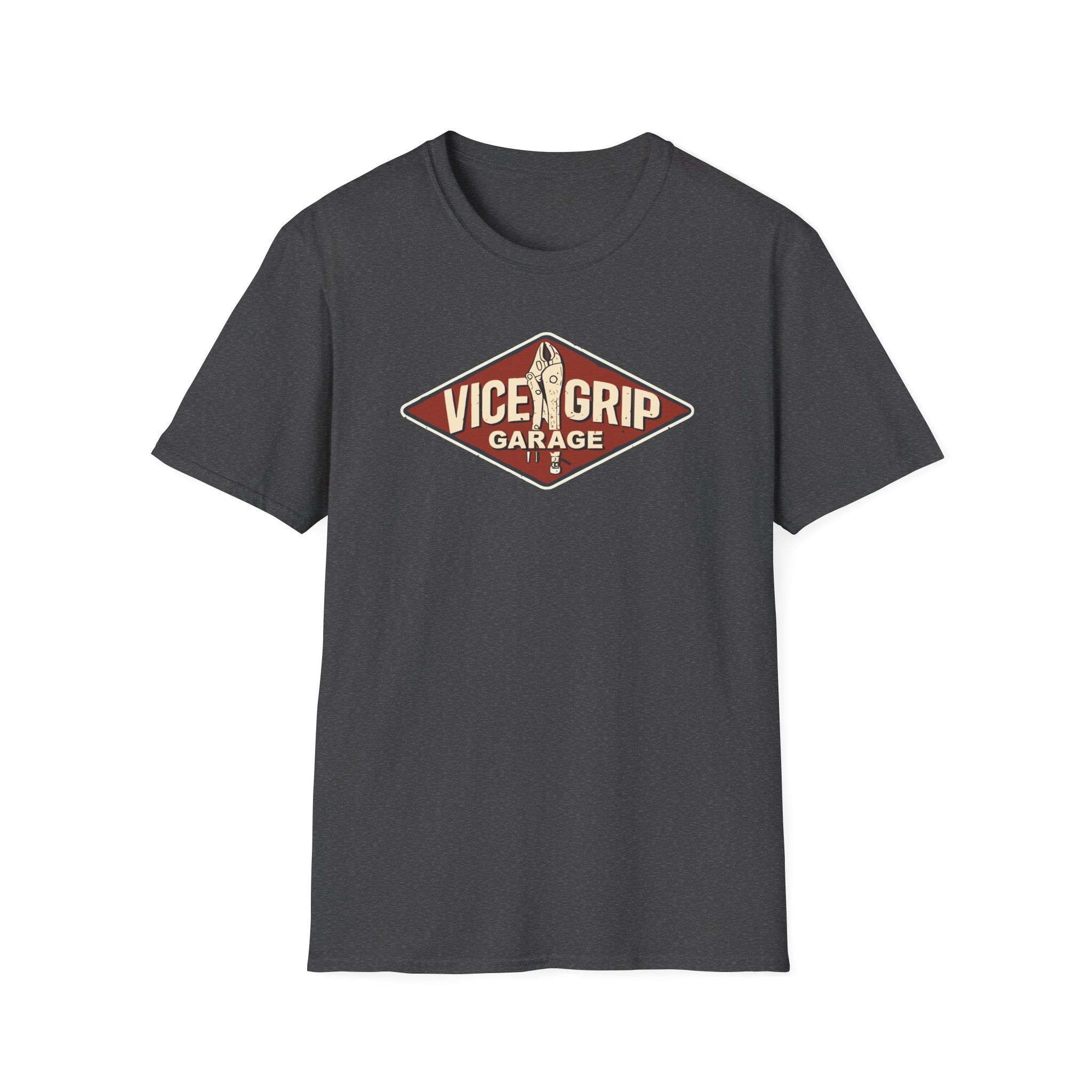 Vicegripgarage Garage Sign Unisex Softstyle T-Shirt