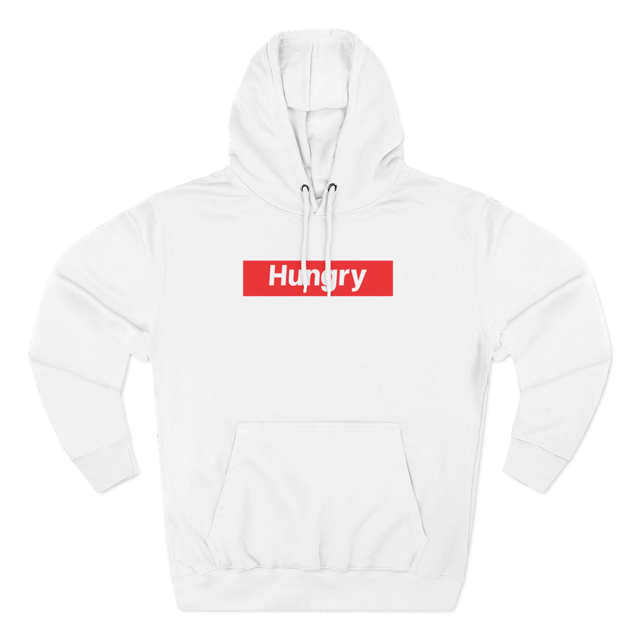 Hungry Box Logo Three-Panel Fleece Hoodie