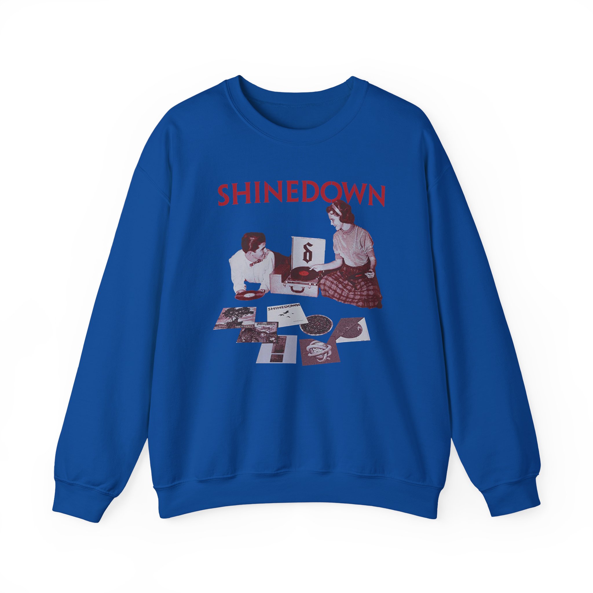 Shinedown Discography Unisex Heavy Blendâ„¢ Crewneck Sweatshirt