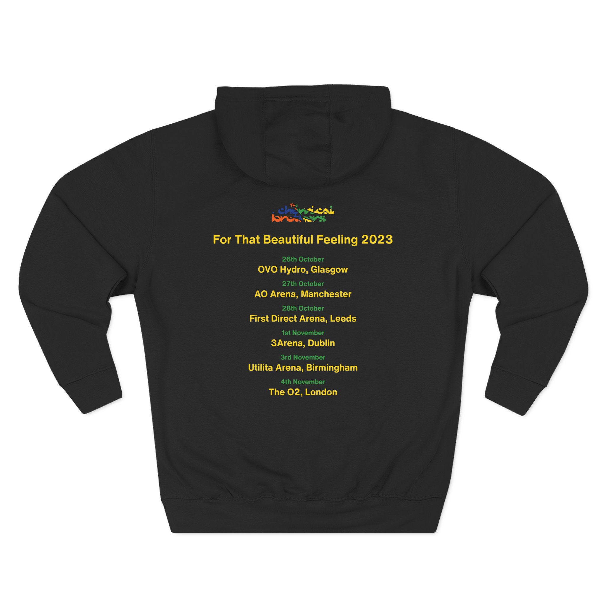 The Chemical Brothers for That Beautiful Feeling Tour Three-Panel Fleece Hoodie