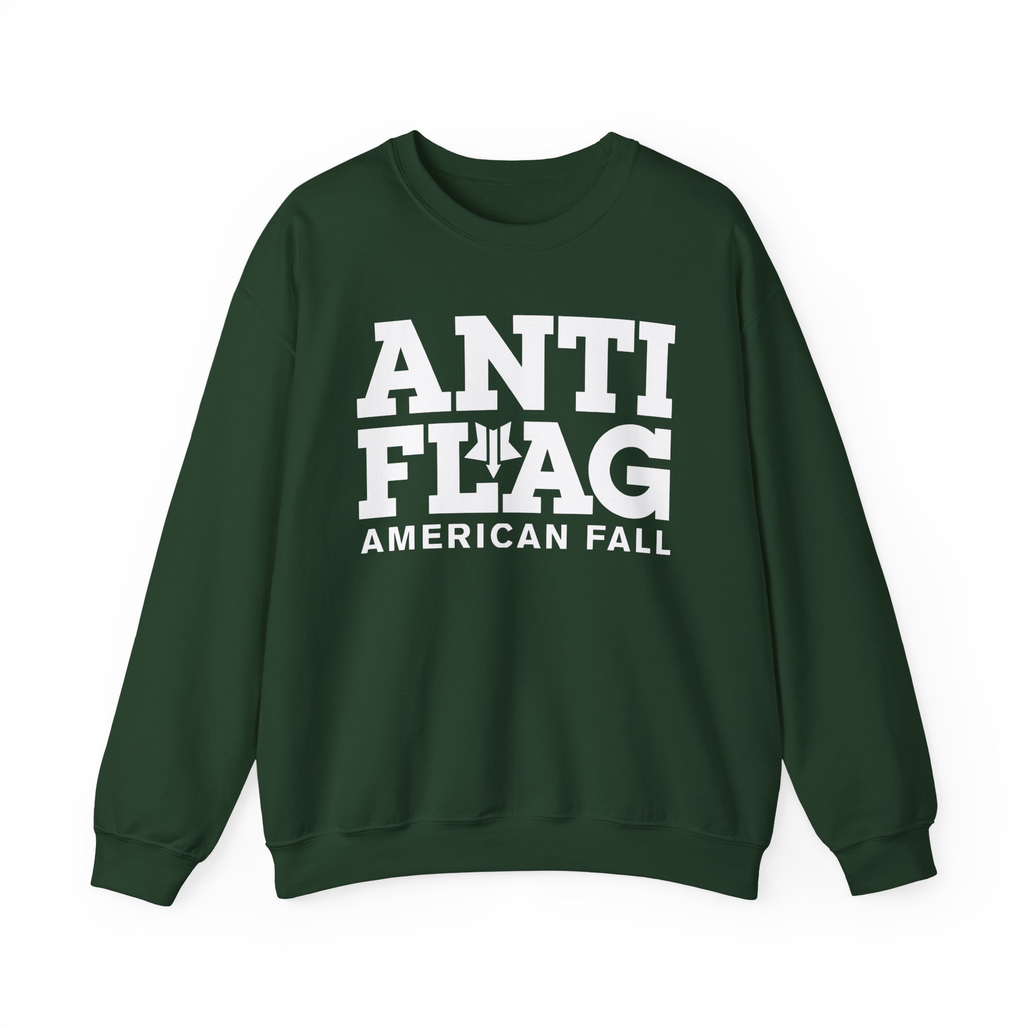 Anti Flag American Fall Unisex Heavy Blendâ„¢ Crewneck Sweatshirt