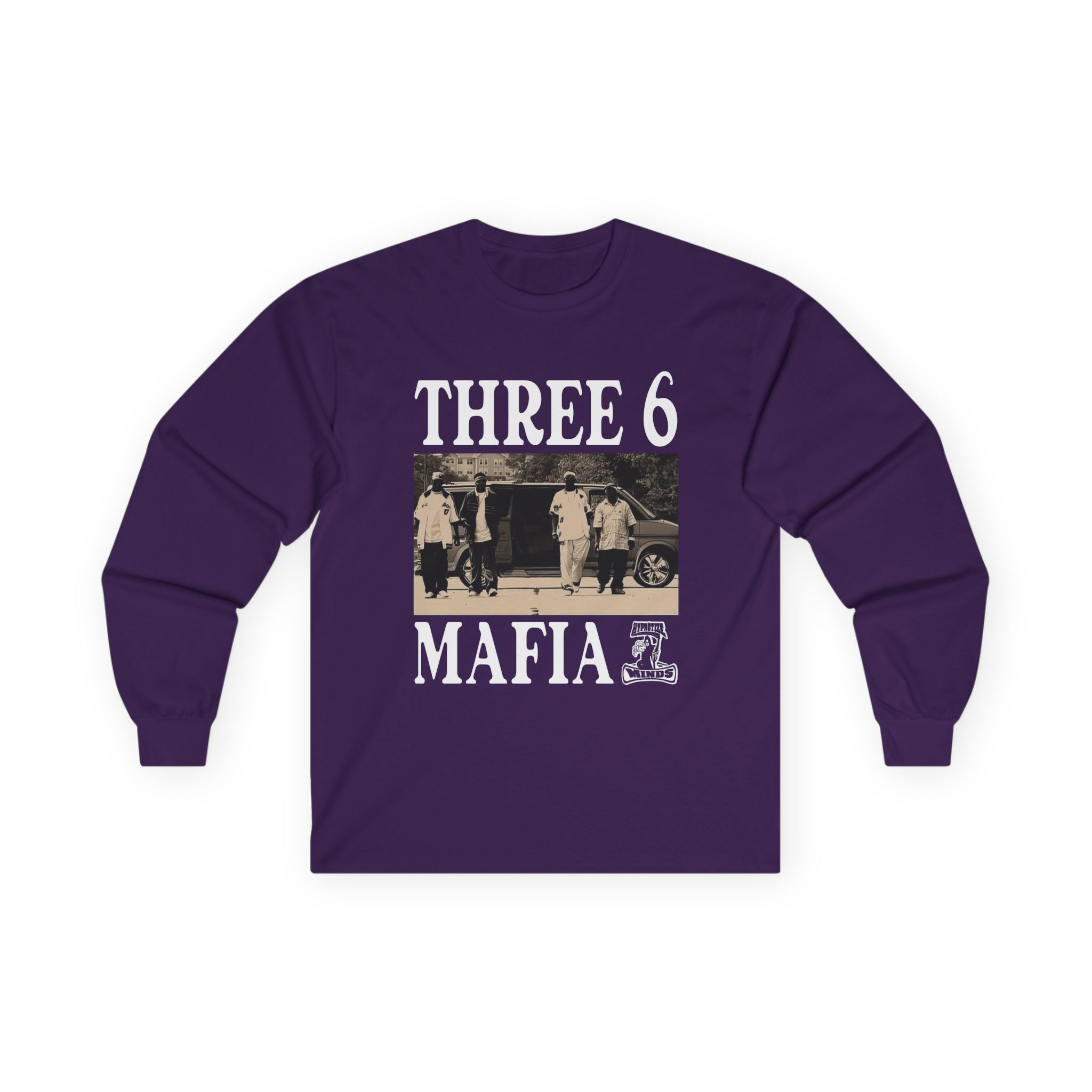 Three 6 Mafia Ridin Spinners Unisex Ultra Cotton Long Sleeve Tee