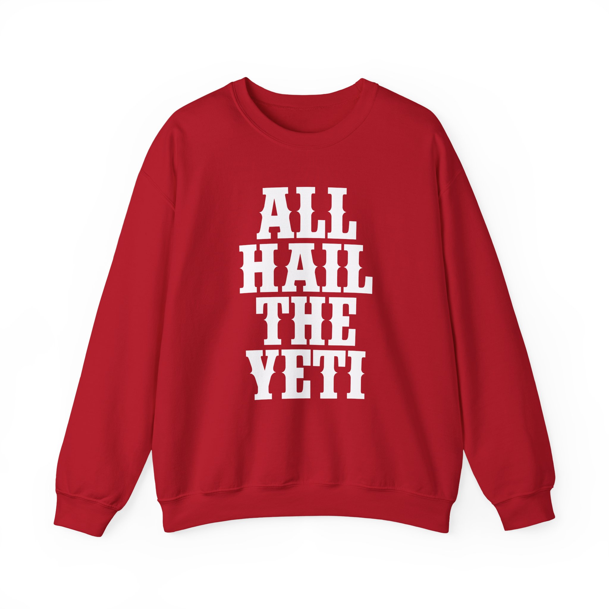 All Hail the Yeti Logo Unisex Heavy Blendâ„¢ Crewneck Sweatshirt
