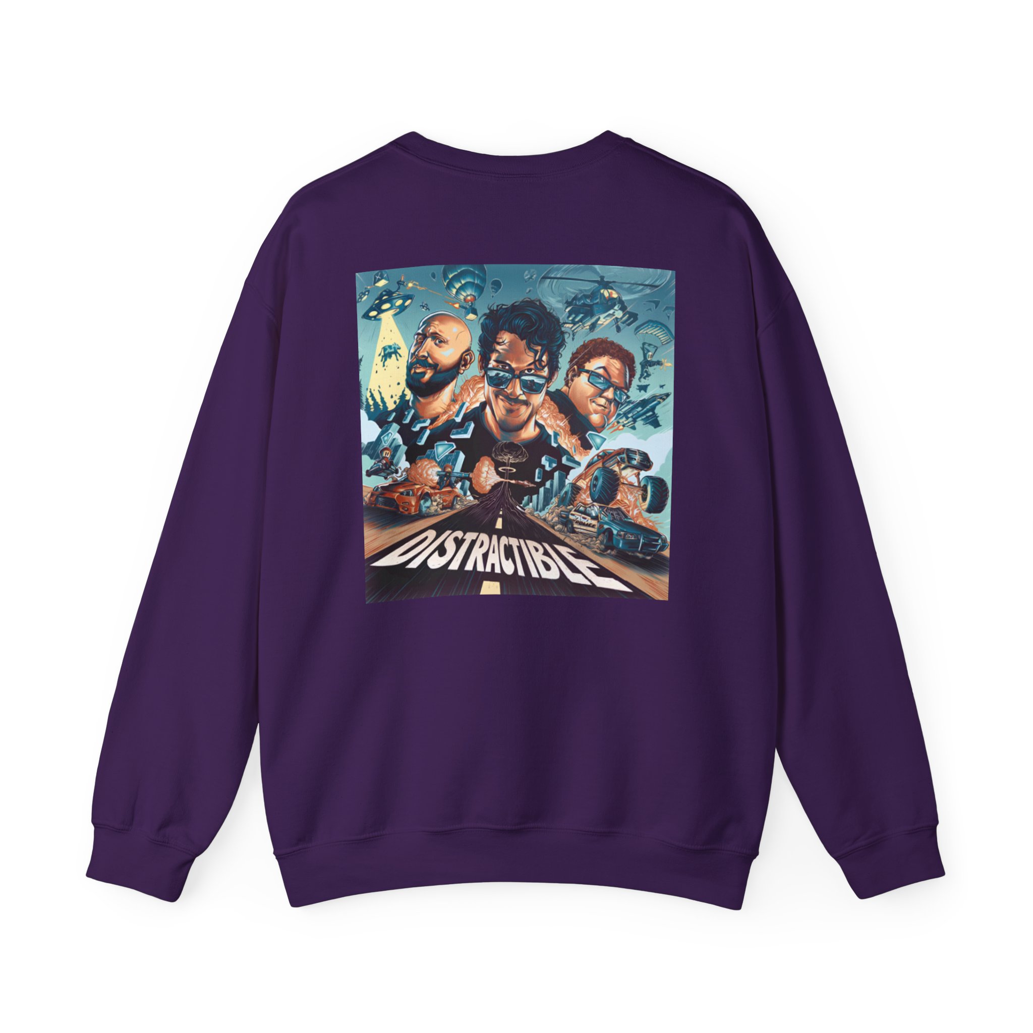 Distractible Unisex Heavy Blendâ„¢ Crewneck Sweatshirt