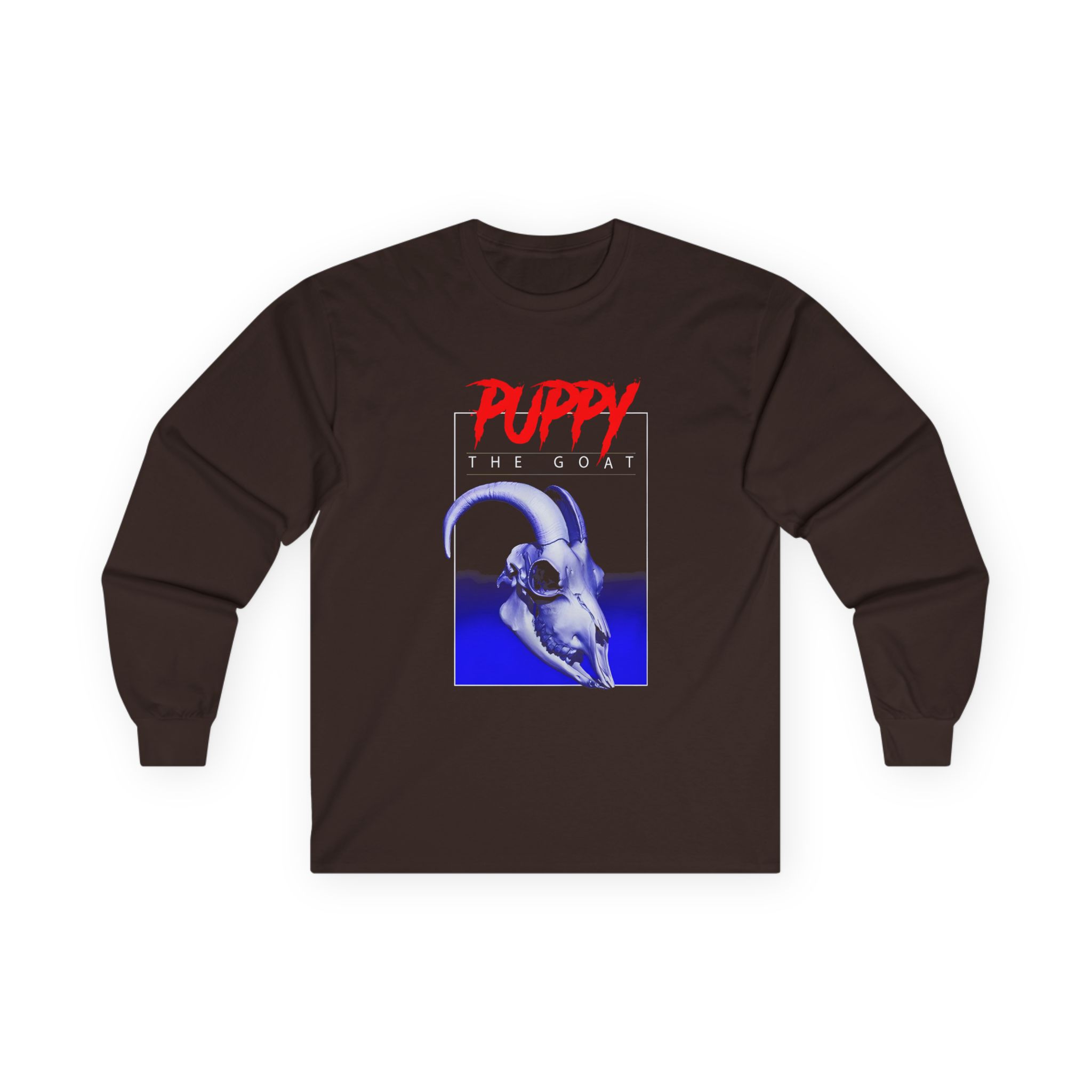 Puppy Goat Skull Unisex Ultra Cotton Long Sleeve Tee