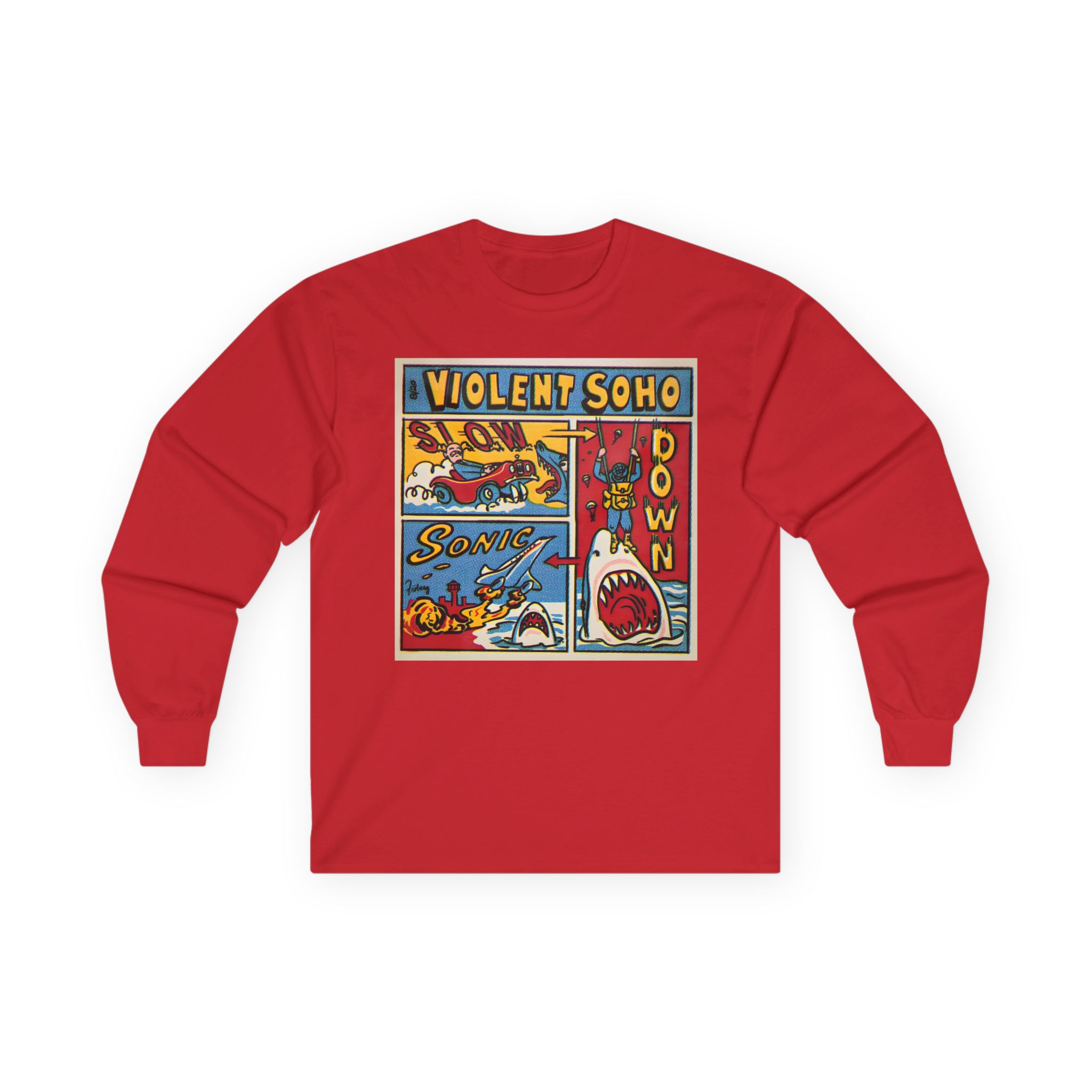 Violent Soho Slow Down Sonic Unisex Ultra Cotton Long Sleeve Tee