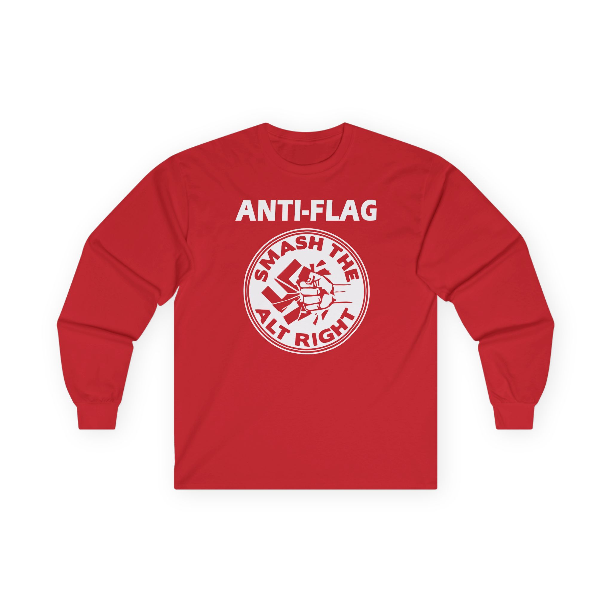 Anti Flag Smash the Alt Right Unisex Ultra Cotton Long Sleeve Tee