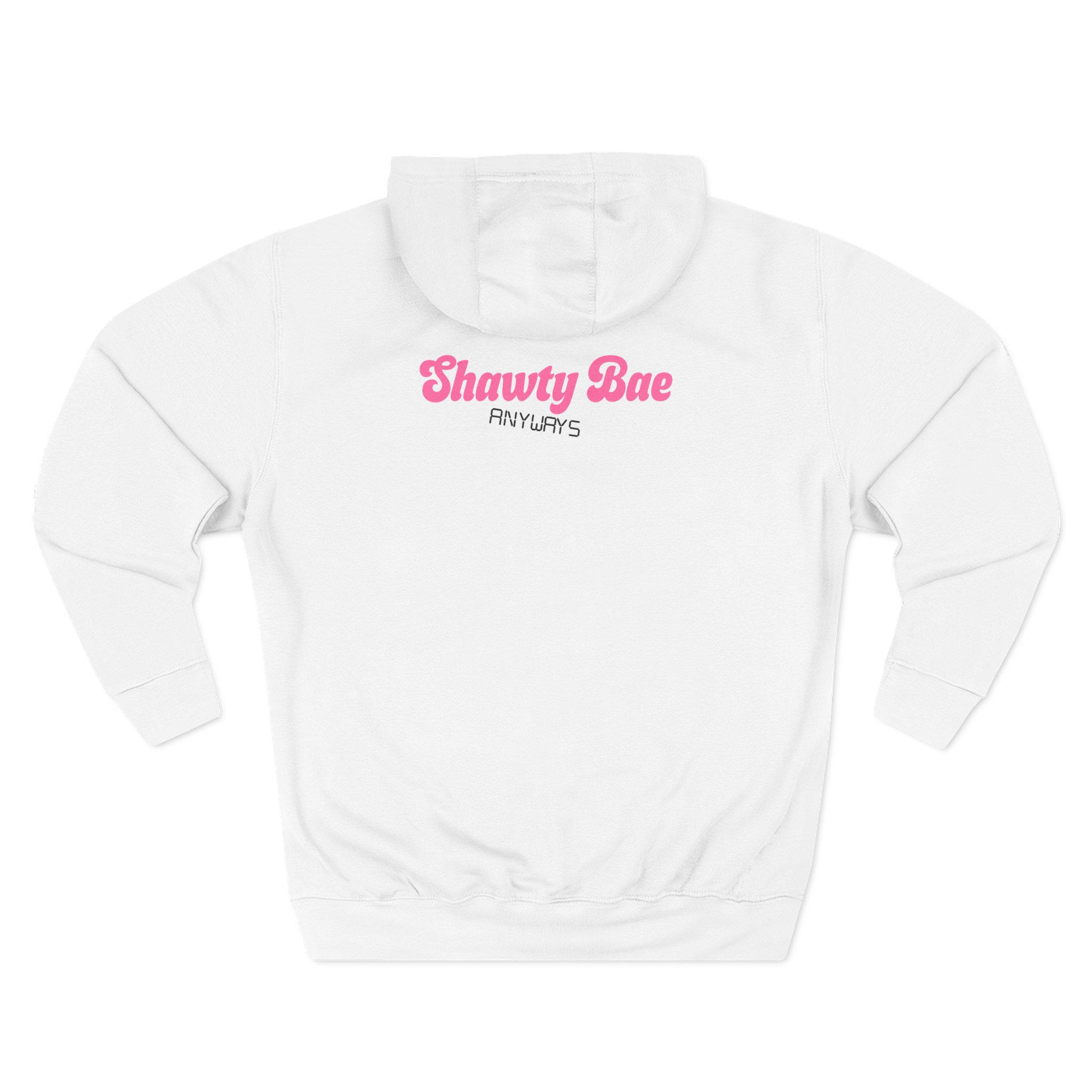 Shawty Bae Shawty Hotline Three-Panel Fleece Hoodie