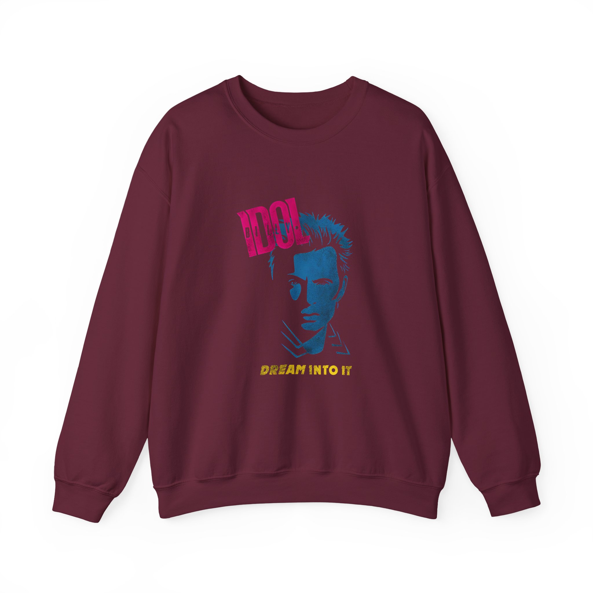 Billy Idol Dream Into It Album Unisex Heavy Blendâ„¢ Crewneck Sweatshirt