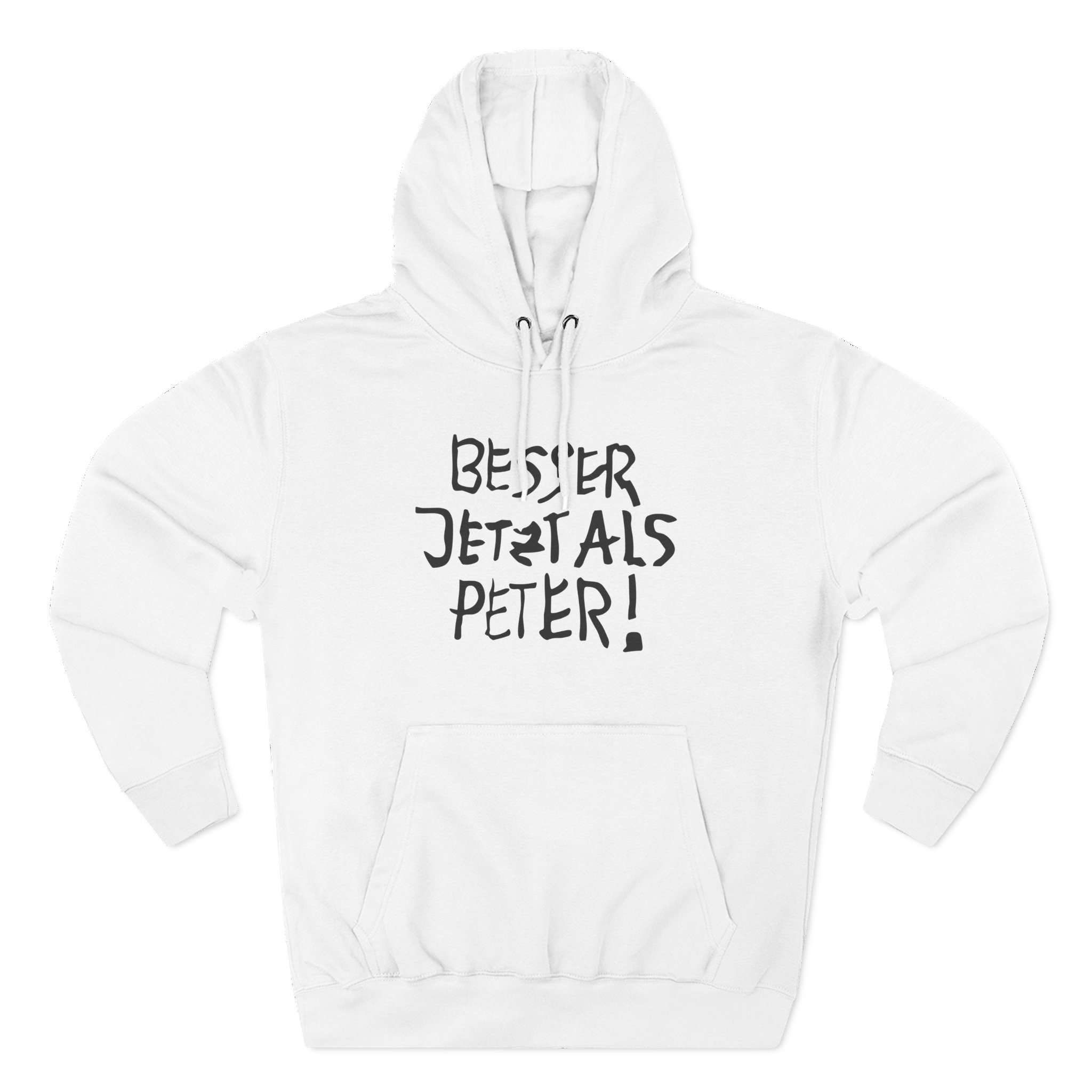 Feinkost Kolinski - Besser Jetzt Als Peter Three-Panel Fleece Hoodie