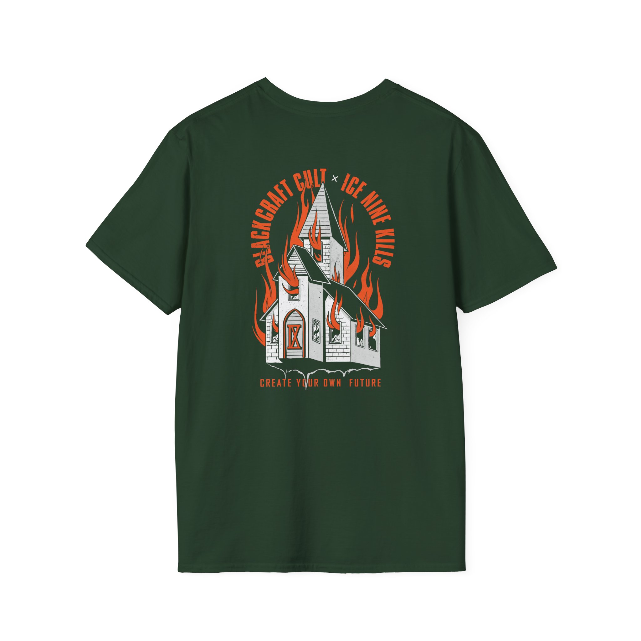 Ice Nine Kills Ink Burning Church Unisex Softstyle T-Shirt