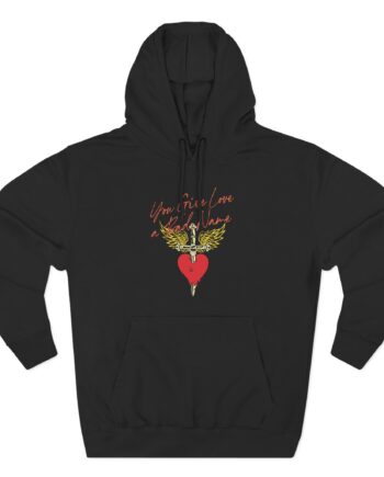 Bon Jovi You Give Love a Bad Name Three-Panel Fleece Hoodie
