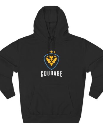 Couragejd Three-Panel Fleece Hoodie