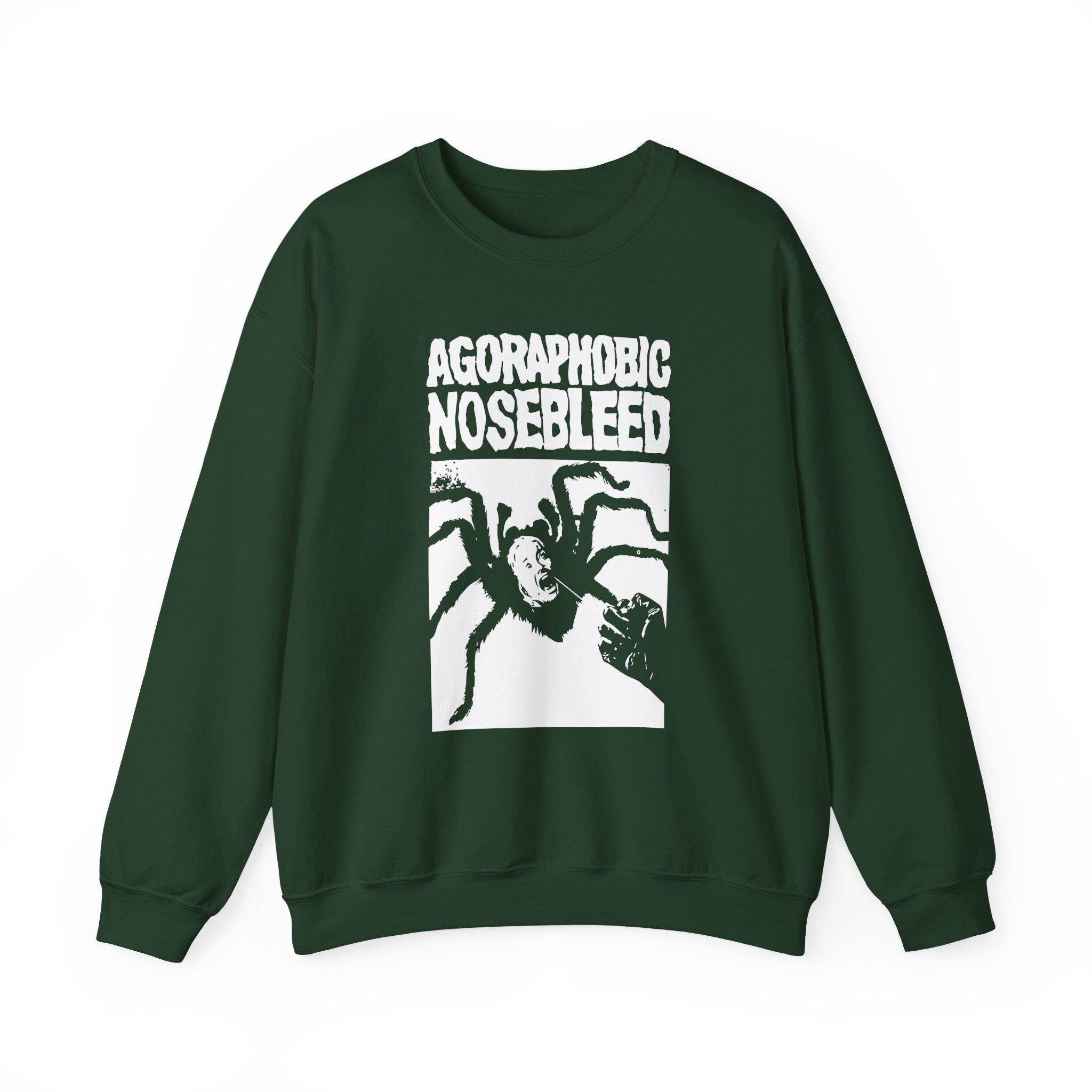 Agoraphobic Nosebleed Spider Unisex Heavy Blendâ„¢ Crewneck Sweatshirt