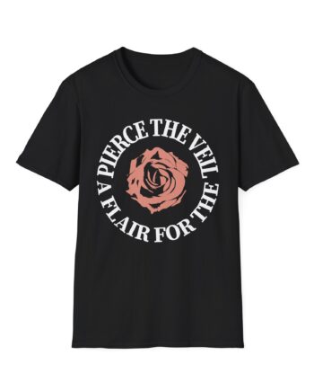 Pierce the Veil a Flair for the Dramatic Rose Unisex Softstyle T-Shirt