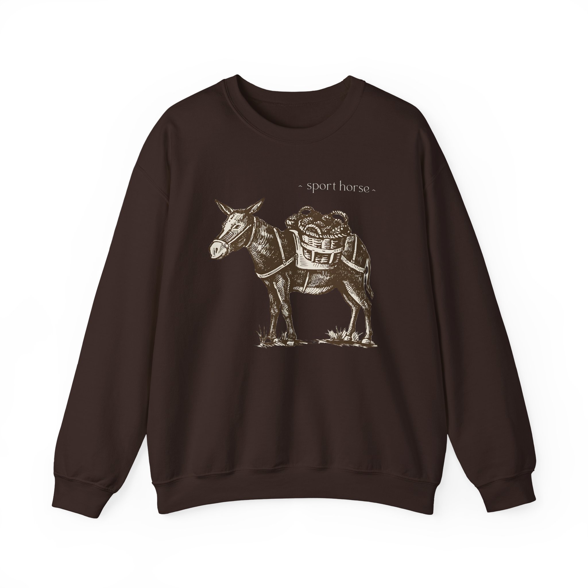 Mumbo Jumbo Sport Horse Unisex Heavy Blendâ„¢ Crewneck Sweatshirt