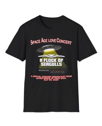 A Flock of Seagulls Space Age Love Concert Unisex Softstyle T-Shirt