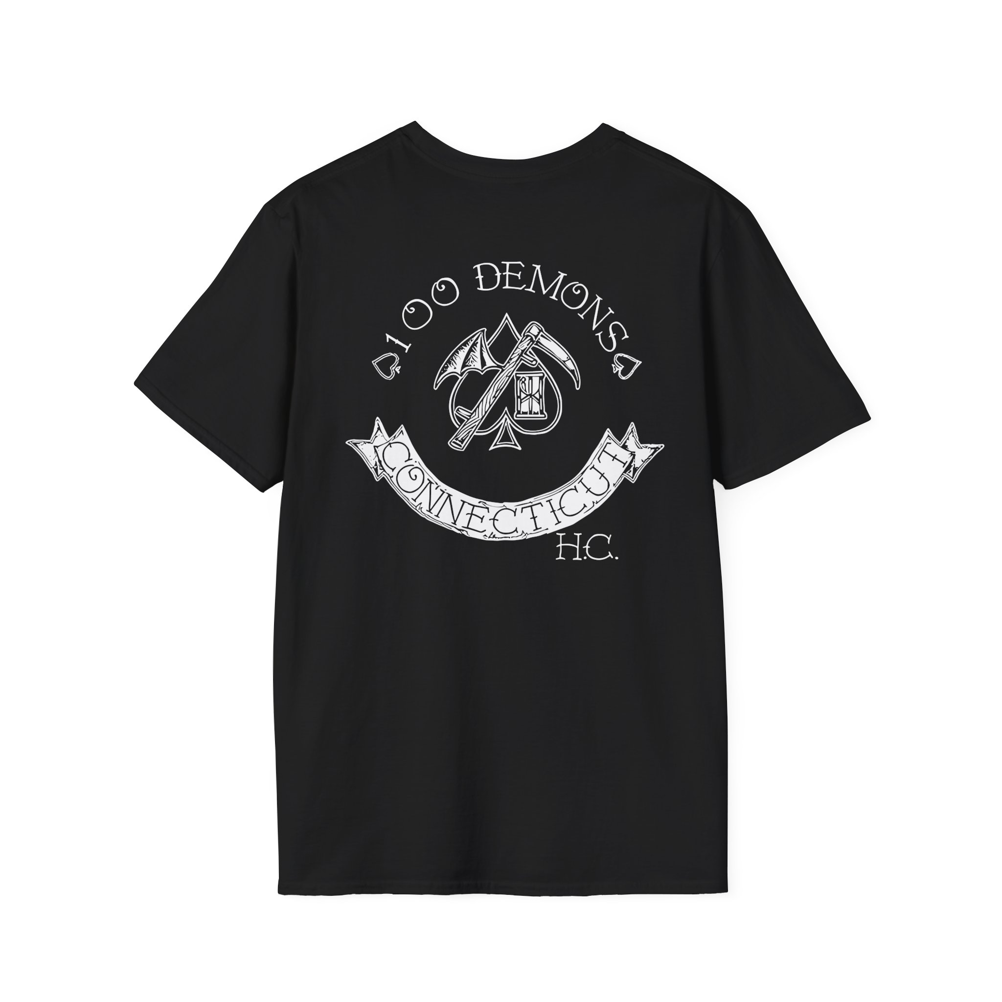 100 Demons Spade Sickle Unisex Softstyle T-Shirt