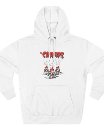 The Cramps Voodoo Skulls Three-Panel Fleece Hoodie