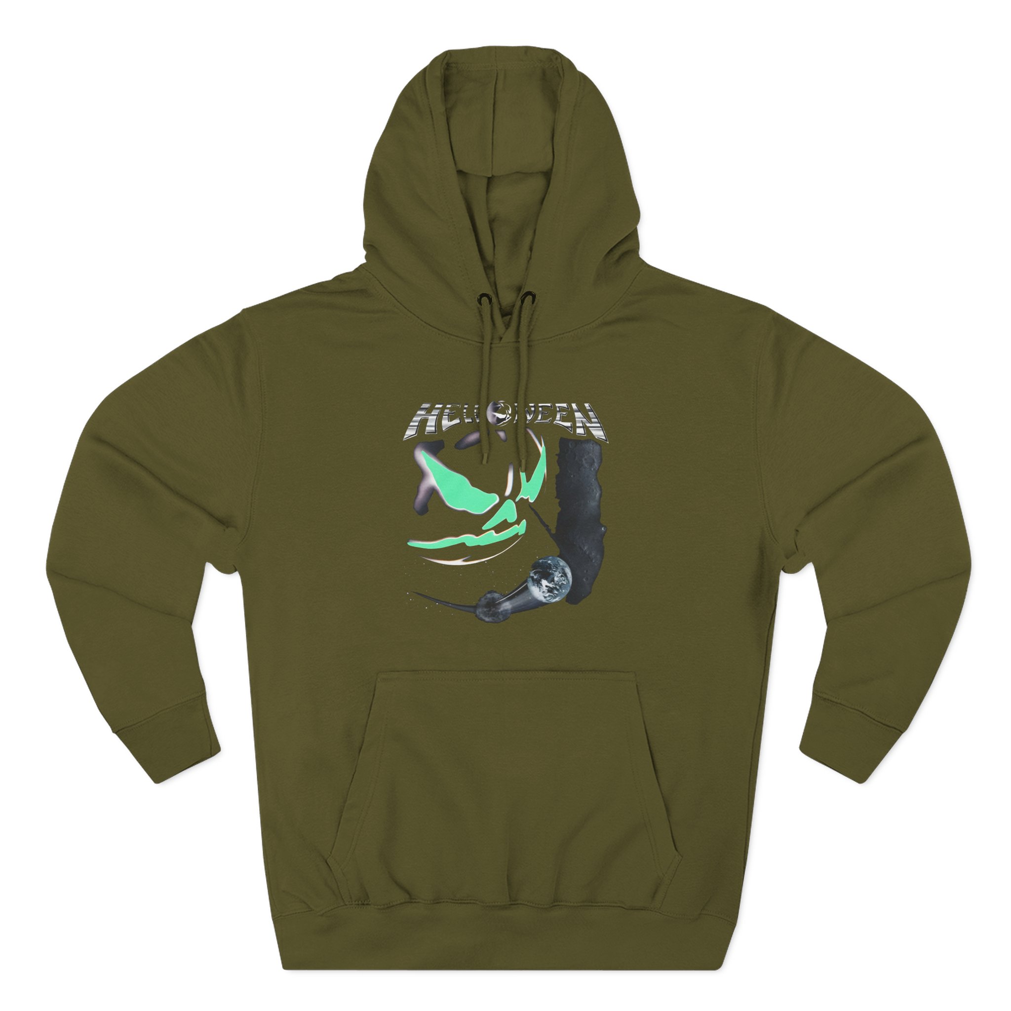 Helloween the Dark Ride Glow in the Dark Three-Panel Fleece Hoodie