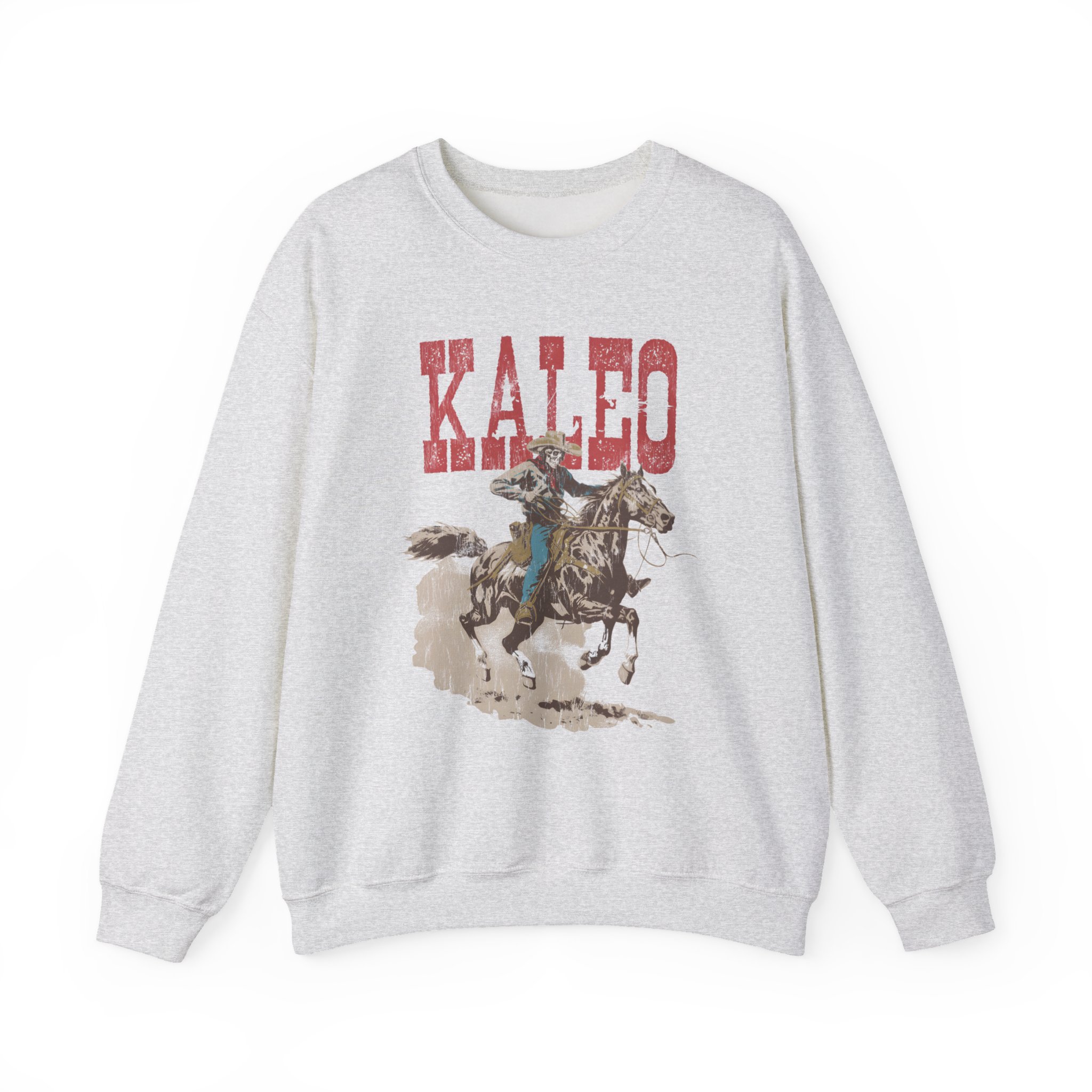 Kaleo Horse Racing Skeleton Unisex Heavy Blendâ„¢ Crewneck Sweatshirt