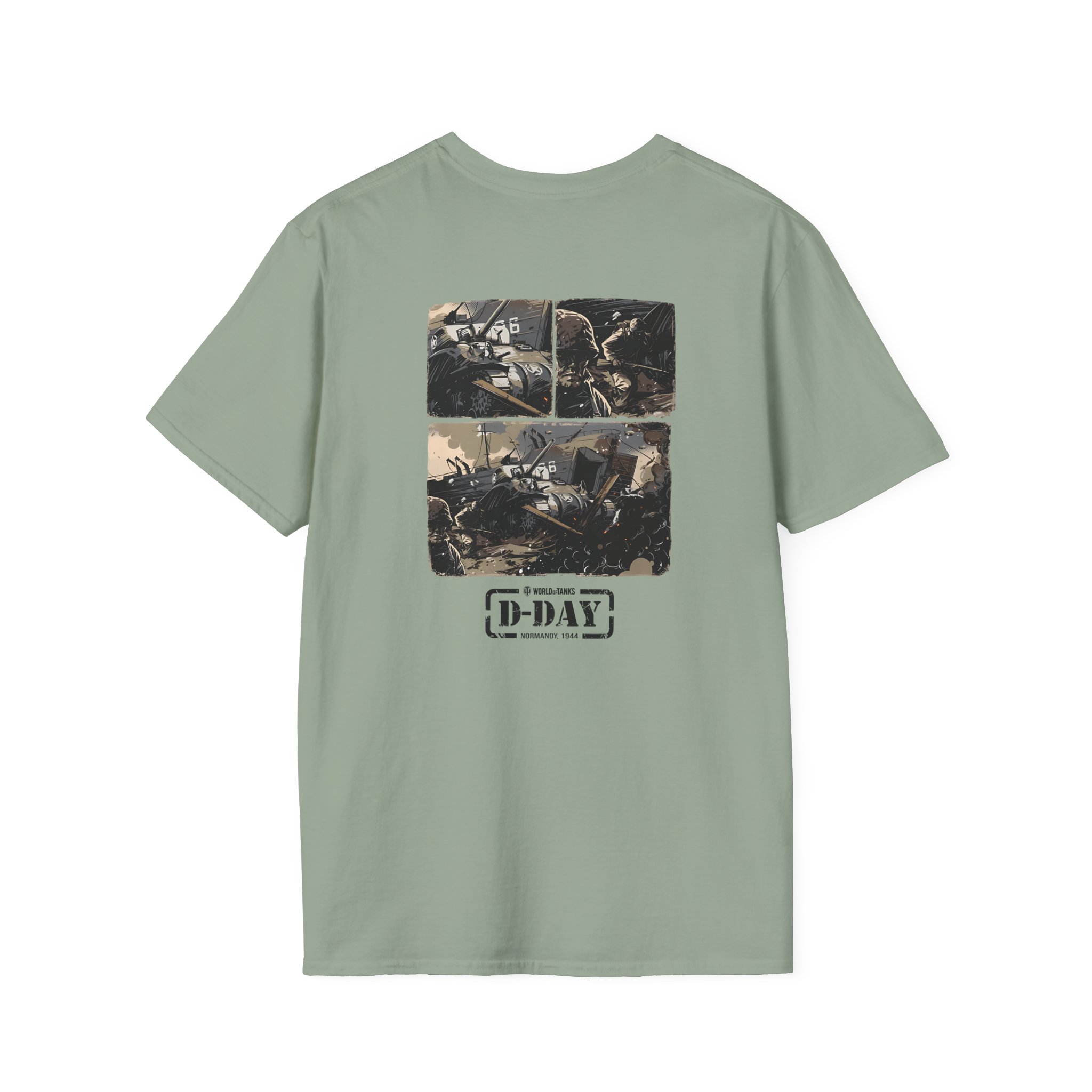 World of Tank Wot D-day Fury Storm Unisex Softstyle T-Shirt