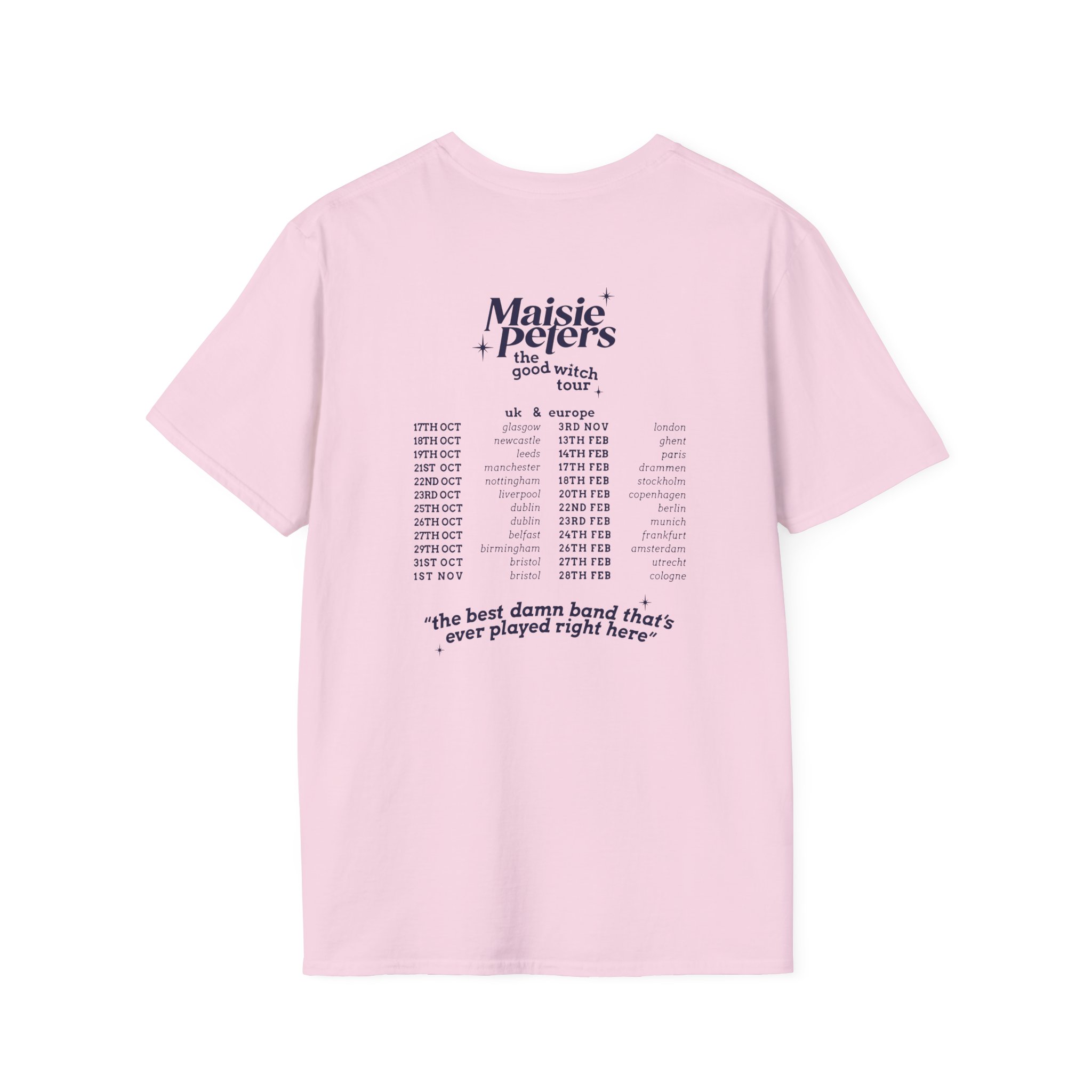 Maisie Peters the Good With Uk/eu 23/24 Tour Unisex Softstyle T-Shirt