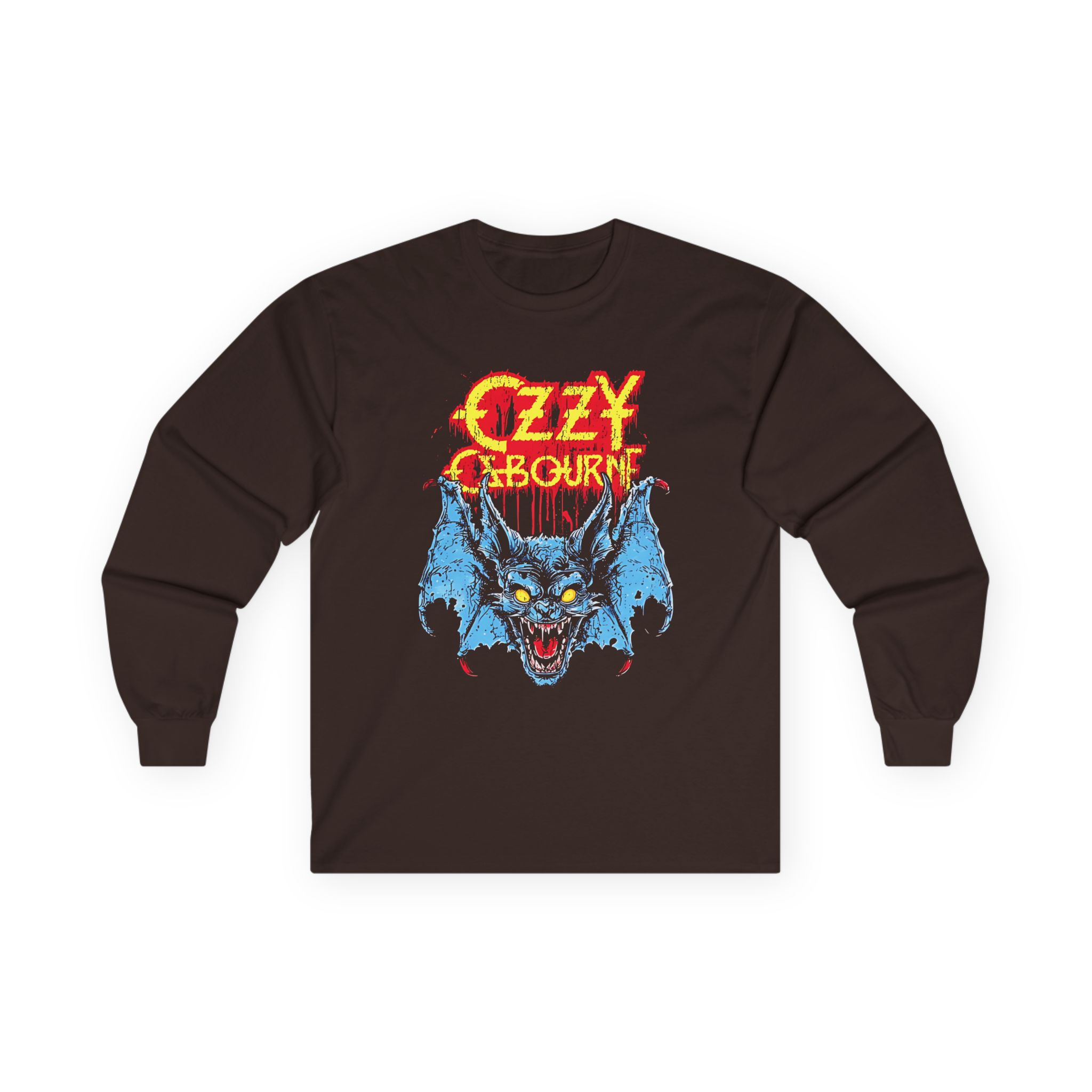 Ozzy Osbourne Glowing Eyes Bat Unisex Ultra Cotton Long Sleeve Tee