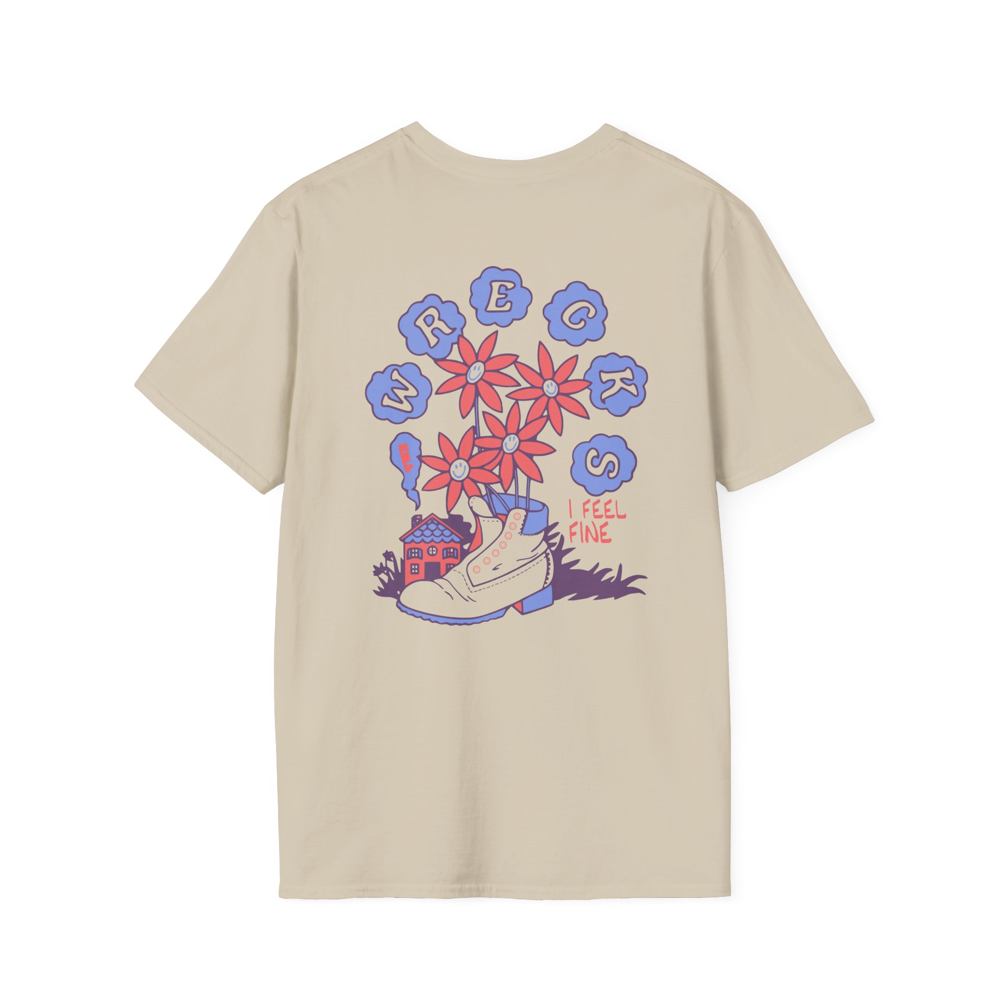 The Wrecks Floral Unisex Softstyle T-Shirt
