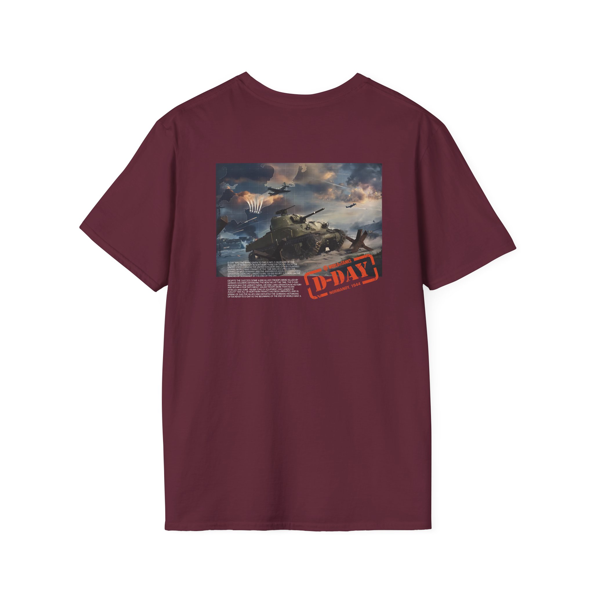 World of Tank Wot D-day Unisex Softstyle T-Shirt
