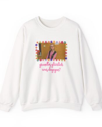 Feinkost Kolinski - Grundlos Glücklich Was Dagegen Unisex Heavy Blend™ Crewneck Sweatshirt