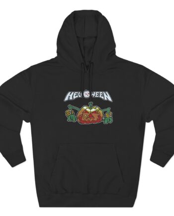 Helloween Rings Pumpkin Three-Panel Fleece Hoodie