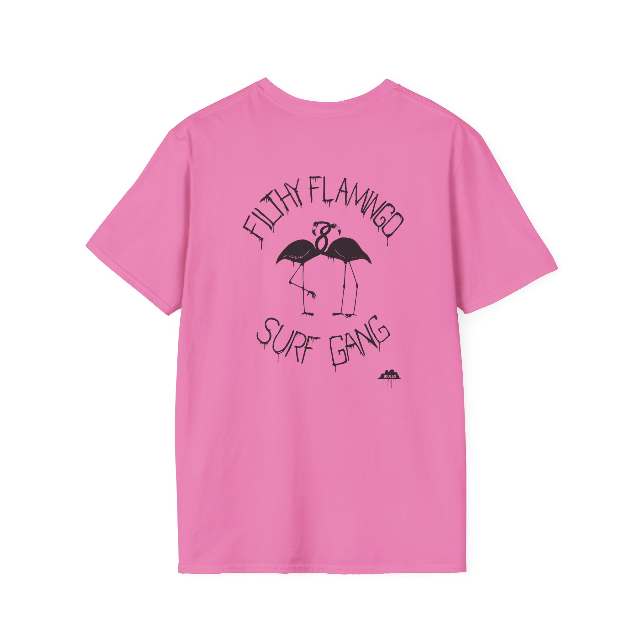 Surf Gang Filthy Flamingo Unisex Softstyle T-Shirt