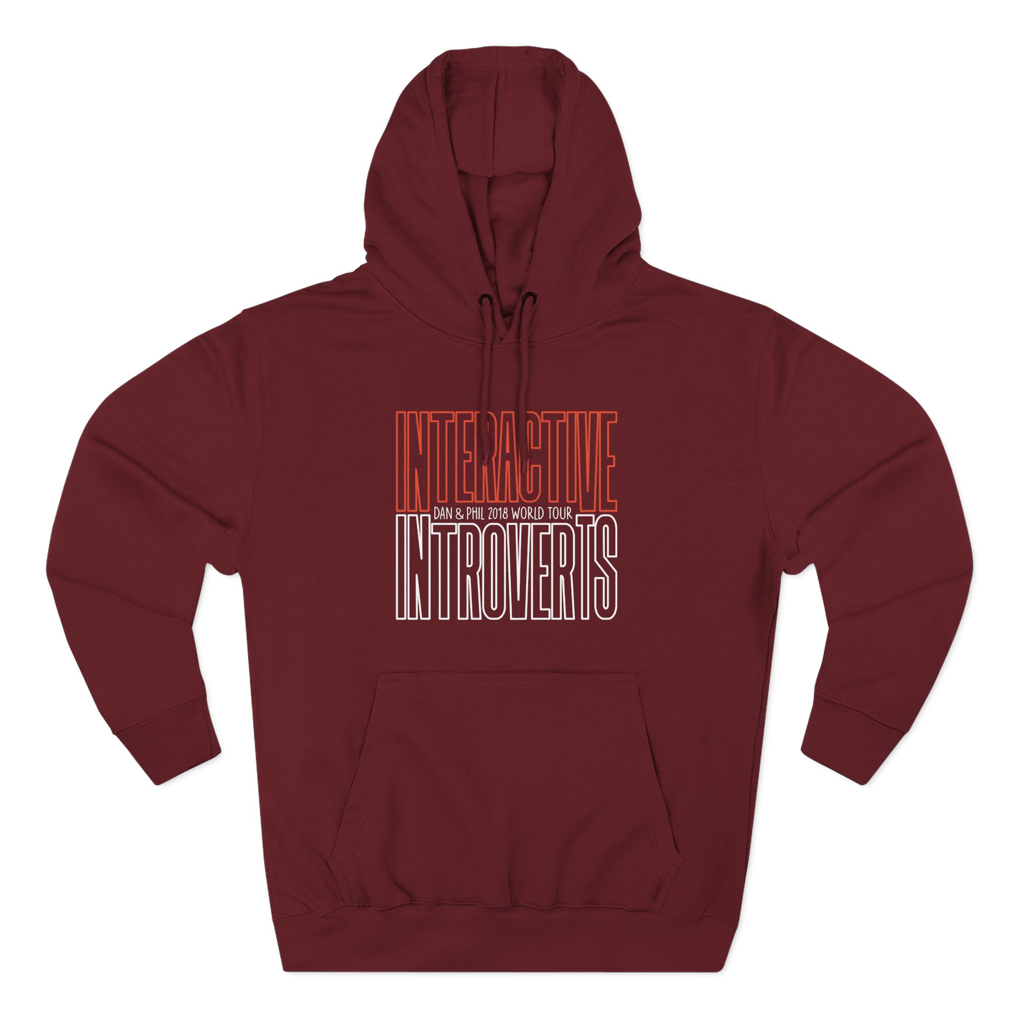 Dan and Phil Interactive Introverts Three-Panel Fleece Hoodie