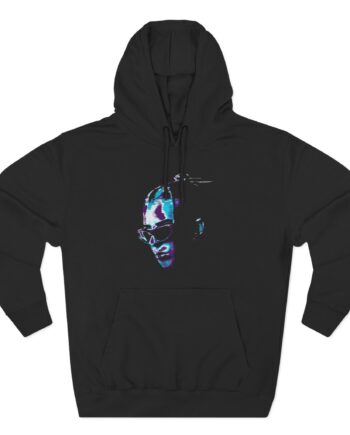 Young Miko Face Three-Panel Fleece Hoodie