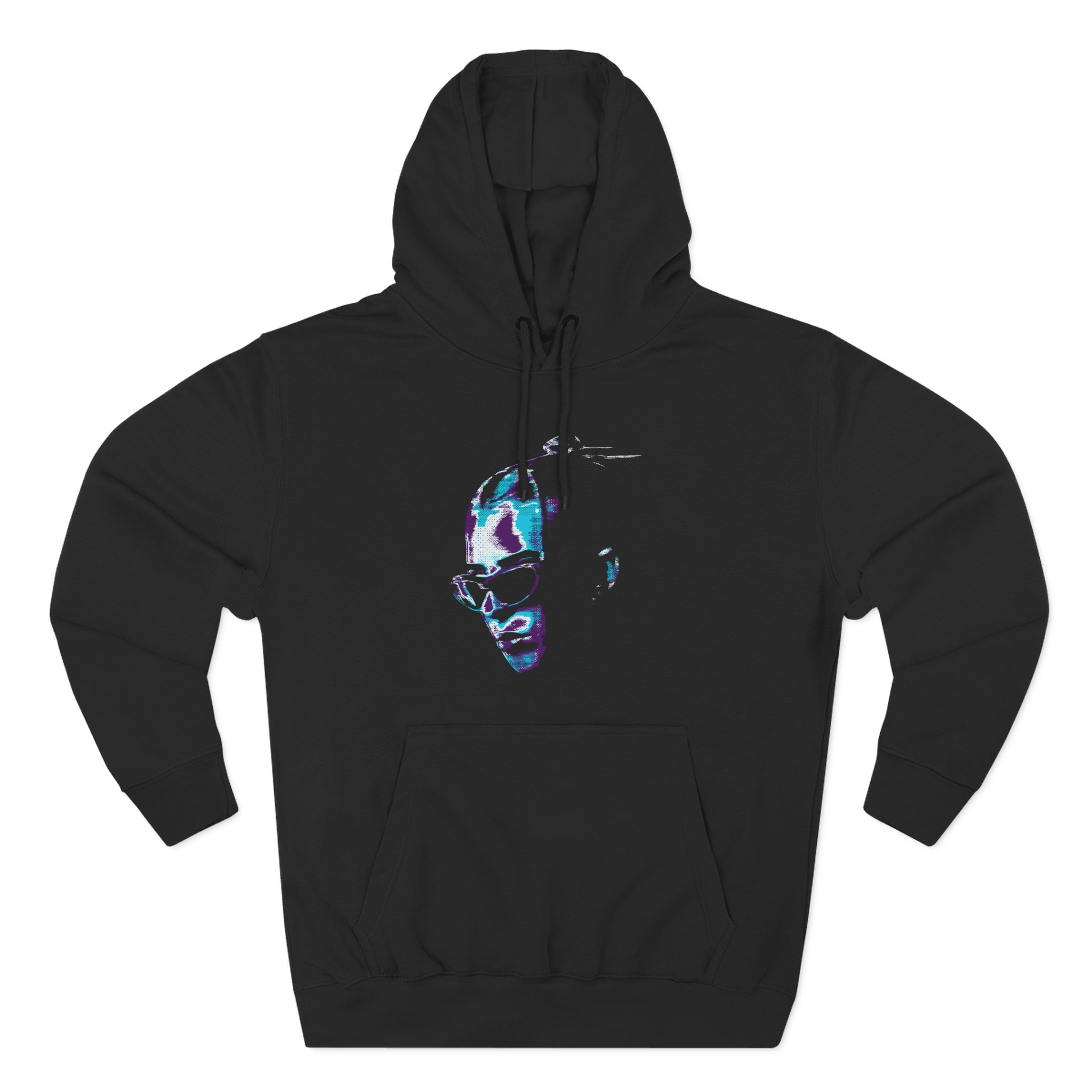 Young Miko Face Three-Panel Fleece Hoodie