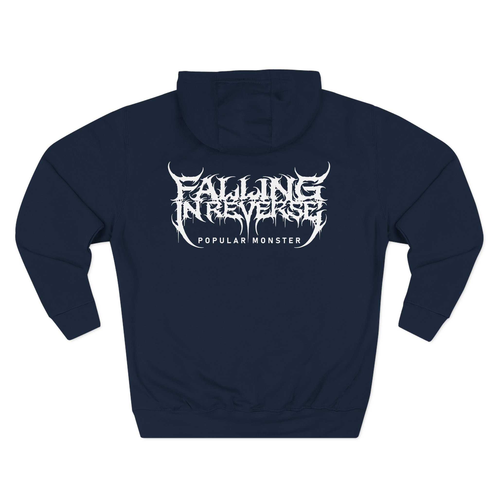 Falling in Reverse Popular Monster Cover and Back Logo Three-Panel Fleece Hoodie