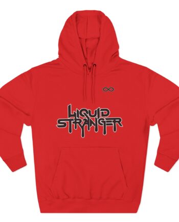 Liquid Stranger Geometric Three-Panel Fleece Hoodie