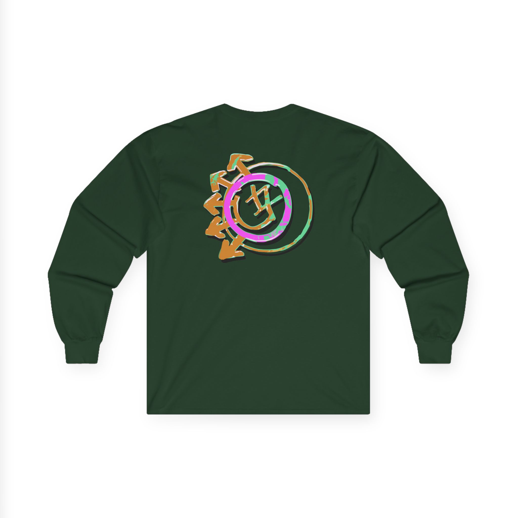 Blink 182 Logo Green Unisex Ultra Cotton Long Sleeve Tee