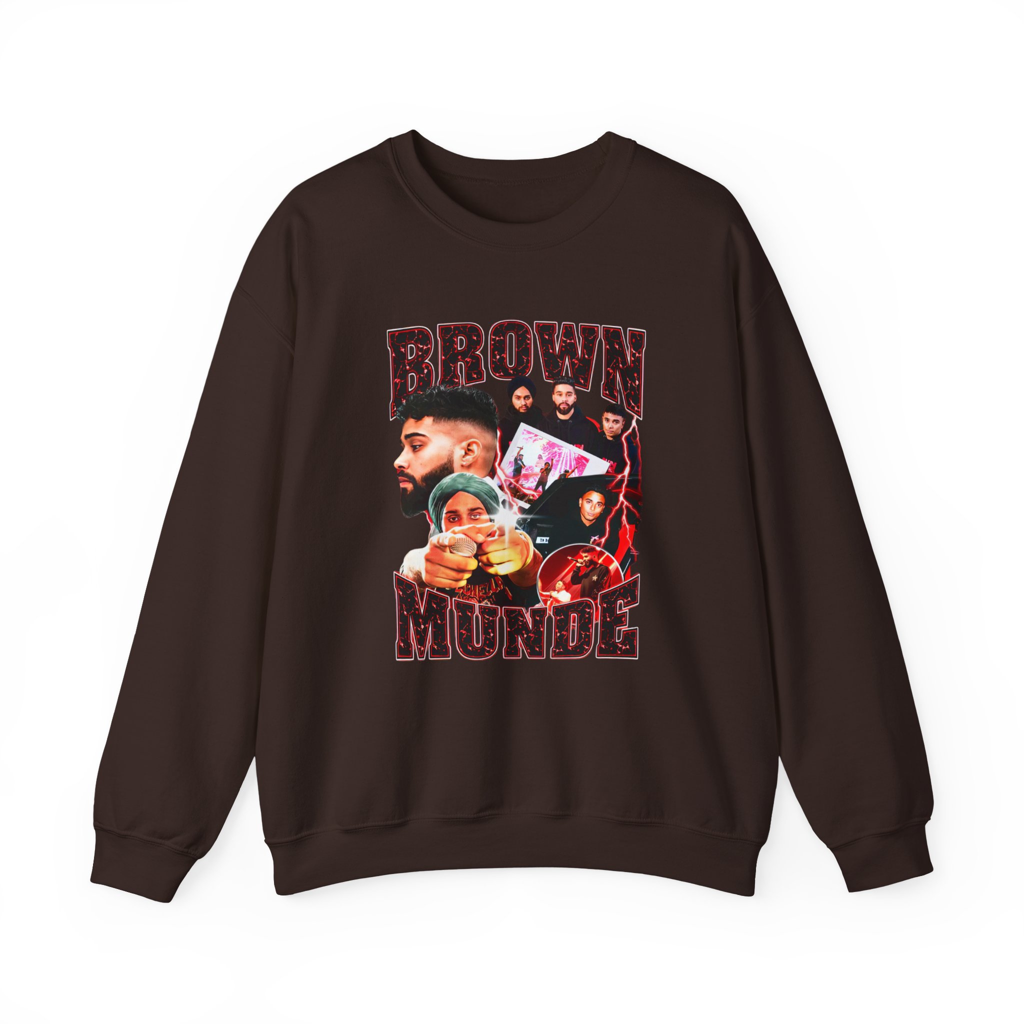 AP Dhillon Brown Munde Unisex Heavy Blend Crewneck Sweatshirt